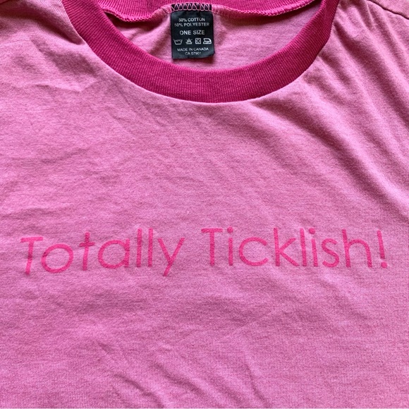 Britney Spears Rare Vintage Ringer Tee Totally Ticklish Curious Sz S/M - Picture 4 of 7